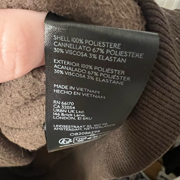 ANTHROPOLOGIE Chocolate Pilcro Half-Zip Pullover Sweatshirt - Picture 13 of 13